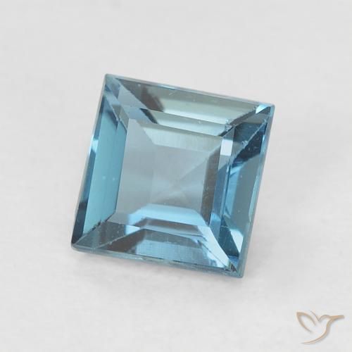 9,17 ctw natürlicher London Blau Topas, Quadrat, VVS-VS