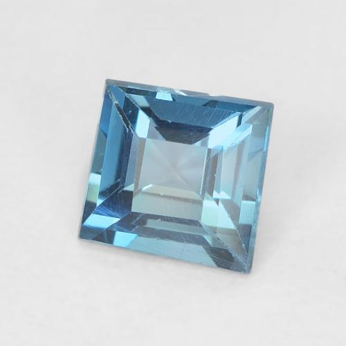 9,17 ctw natürlicher London Blau Topas, Quadrat, VVS