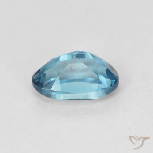 9,17 ctw natürlicher London Blau Topas, Oval, VVS