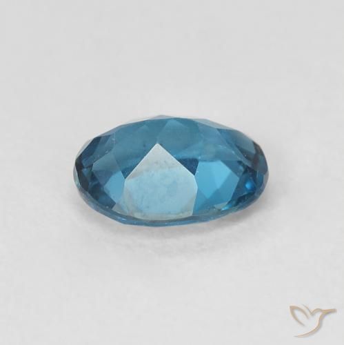 9,17 ctw natürlicher London Blau Topas, Oval, VVS