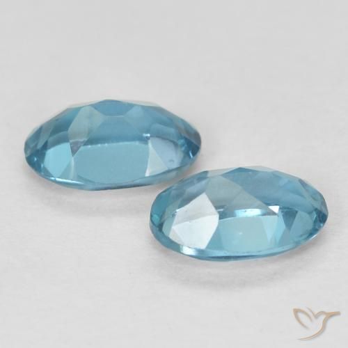 1.11 ct natürliche London Blau Topas-Edelsteine, Oval, VS