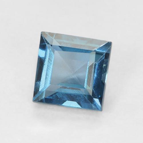 9,17 ctw natürlicher London Blau Topas, Quadrat, VVS-VS