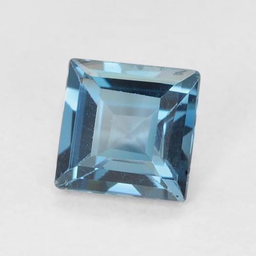9,17 ctw natürlicher London Blau Topas, Quadrat, VVS-VS