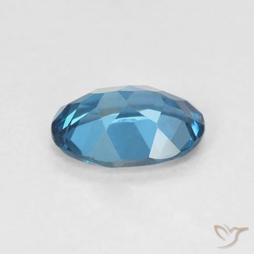 9,17 ctw natürlicher London Blau Topas, Oval, VVS-VS