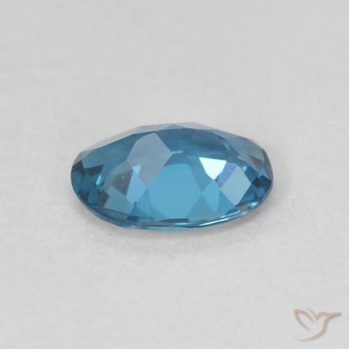 9,17 ctw natürlicher London Blau Topas, Oval, VVS-VS