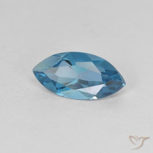 1.25ct Natürlicher London Blau Topas, Marquise, VS