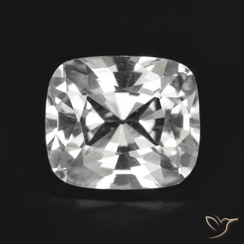 3.81ct Natürlicher Klares Weiß Topas, Kissen, VVS-VS