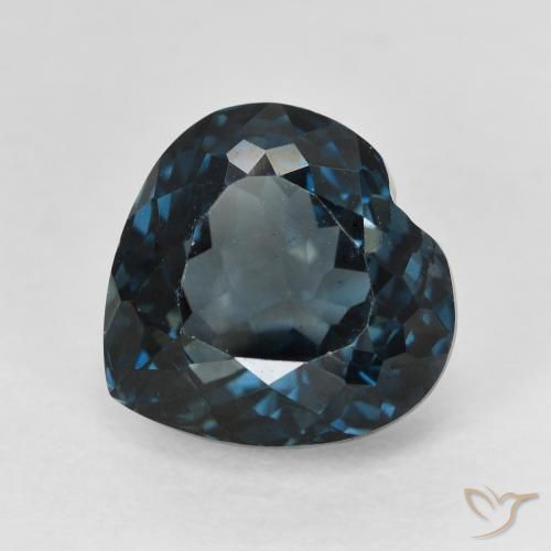 7.59ct Natürlicher London Blau Topas, Herz, VVS