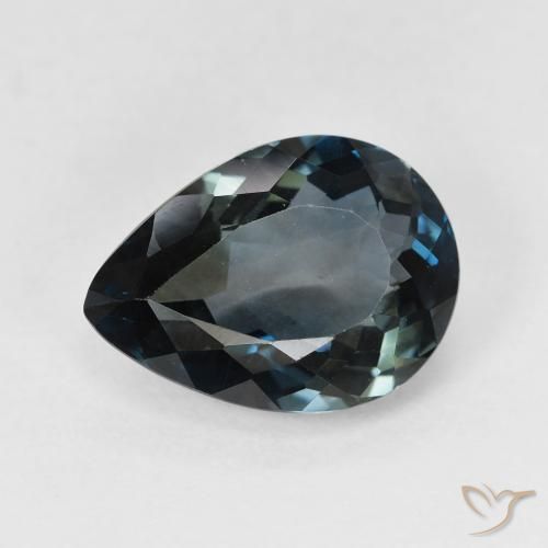 4.54ct Natürlicher Mitternachtsblau Topas, Birnenform, VVS