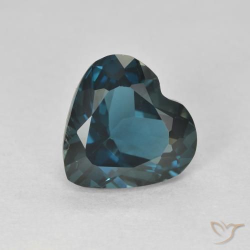 3.79ct Natürlicher London Blau Topas, Herz, VVS