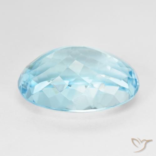 9,17 ctw natürlicher Himmerlblau Topas, Oval, VVS-VS