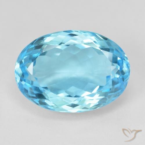 14.91ct Natürlicher Swiss Blue Topas, Oval, VVS