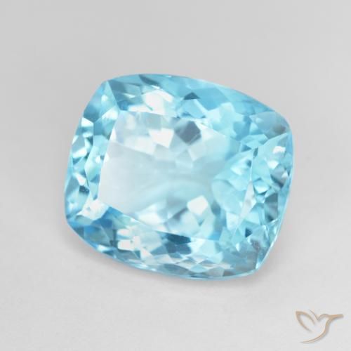 9,17 ctw natürlicher Swiss Blue Topas, Kissen, VVS-VS