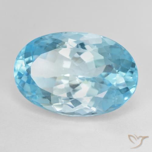 9,17 ctw natürlicher Himmerlblau Topas, Oval, VS