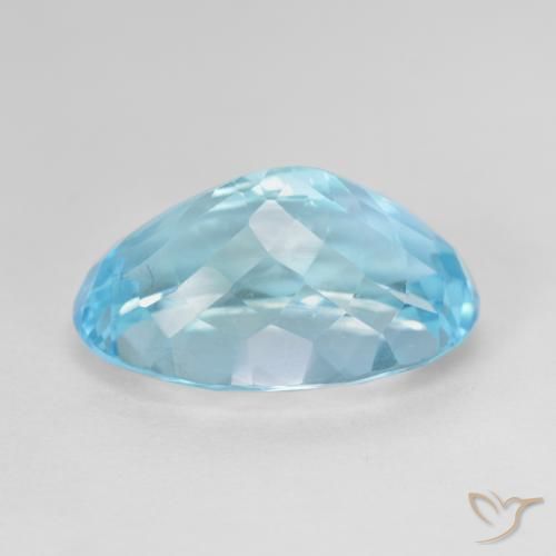 9,17 ctw natürlicher Himmerlblau Topas, Oval, VS