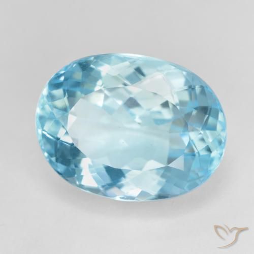 9,17 ctw natürlicher Himmerlblau Topas, Oval, VS