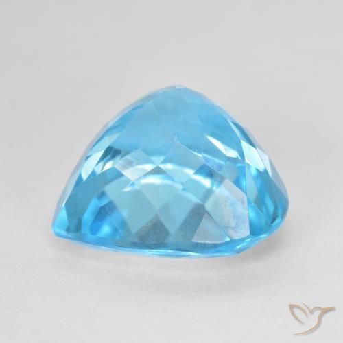 9,17 ctw natürlicher Swiss Blue Topas, Birnenform, VS