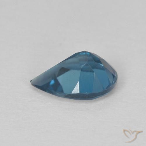 9,17 ctw natürlicher London Blau Topas, Birnenform, VS