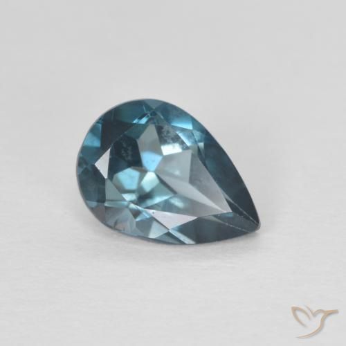 0.83ct Natürlicher London Blau Topas, Birnenform, VVS