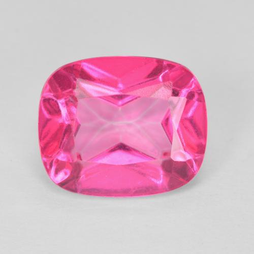 6.33ct Natürlicher Mittelrosa Topas, Kissen, VVS
