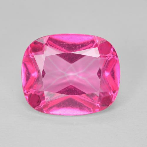 6.30ct Natürlicher pink Topas, Kissen, VVS