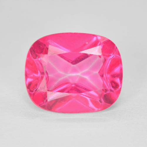 6.50ct Natürlicher Tiefes Magenta Topas, Kissen, VVS