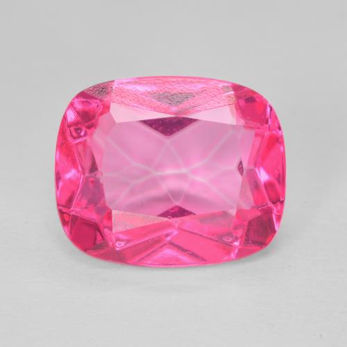 6.31ct Natürlicher Tiefes Magenta Topas, Kissen, VVS