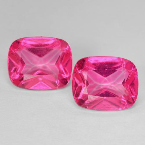 12.72ctw Natürlicher Tiefes Magenta Topas, Kissen, VVS
