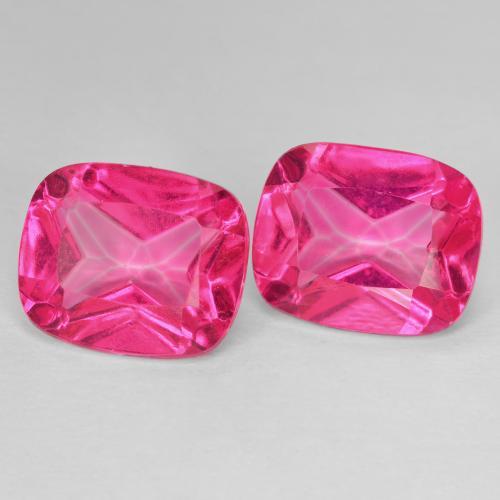 12.72 ct natürliche Tiefes Magenta Topas-Edelsteine, Kissen, VVS