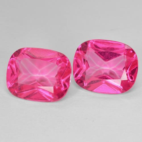 12.49 ct natürliche Mittelrosa Topas-Edelsteine, Kissen, VVS