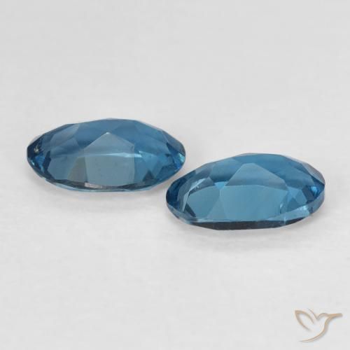 0,98 ct natürliche blauer Topas-Edelsteine, Oval Schliff, VVS