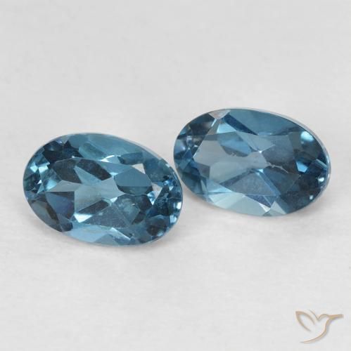 1.38 ct natürliche London Blau Topas-Edelsteine, Oval, VVS