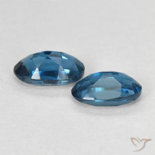 0.64 ct natürliche London Blau Topas-Edelsteine, Oval, VVS