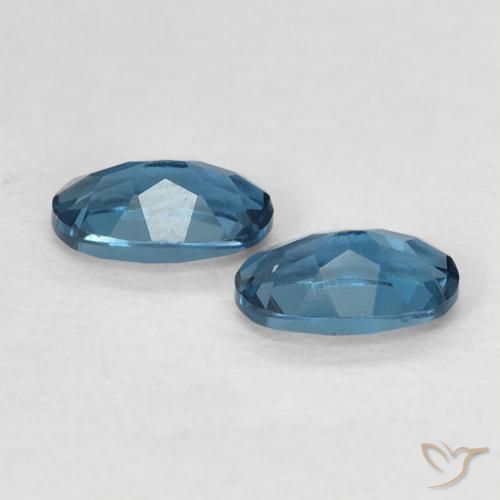 0,58 ct natürliche blauer Topas-Edelsteine, Oval Schliff, VVS