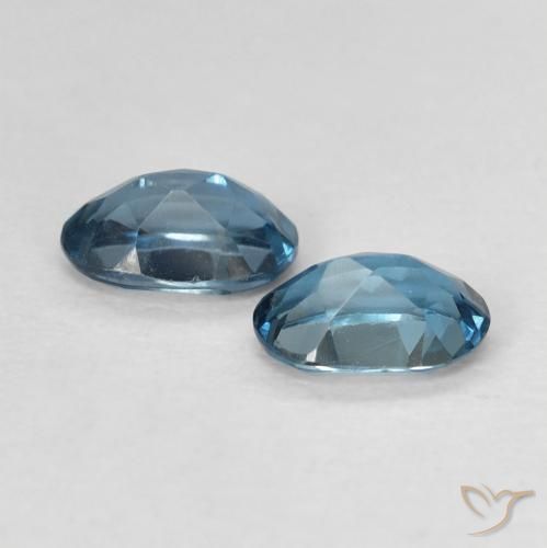 1.08 ct natürliche London Blau Topas-Edelsteine, Oval, VVS