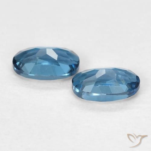 0.61 ct natürliche London Blau Topas-Edelsteine, Oval, VVS