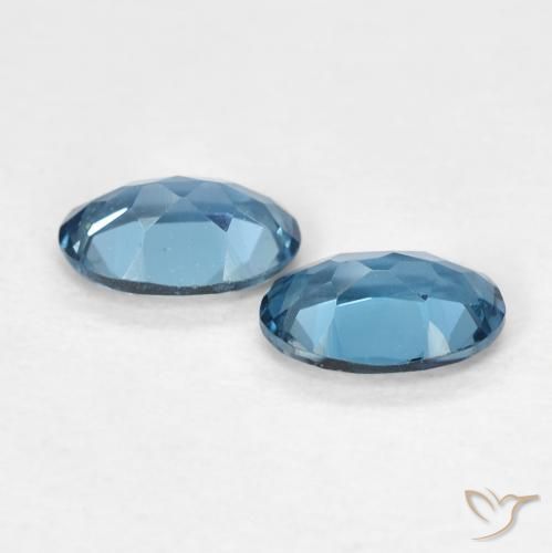 0.99 ct natürliche London Blau Topas-Edelsteine, Oval, VVS