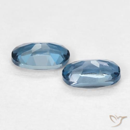 0.58 ct natürliche London Blau Topas-Edelsteine, Oval, VVS