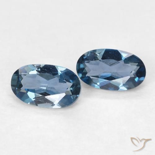 0.59 ct natürliche London Blau Topas-Edelsteine, Oval, VVS