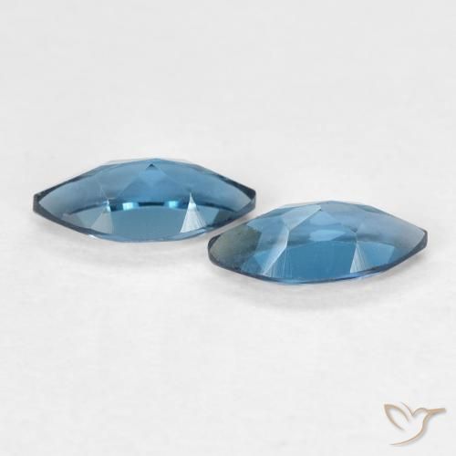 0.87 ct natürliche London Blau Topas-Edelsteine, Marquise, VVS