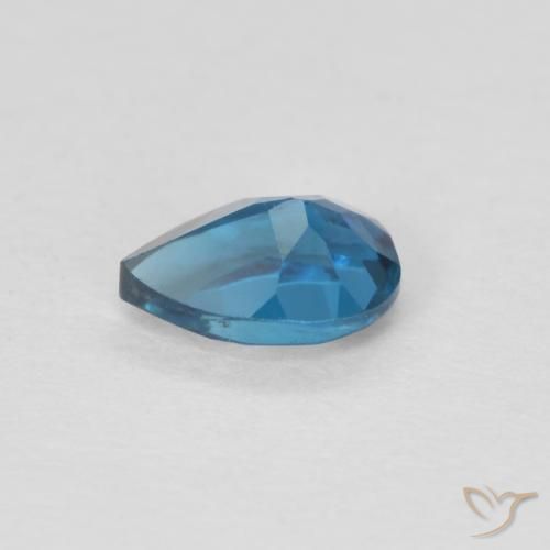 0,55 ctw natürlicher blauer Topas, Birnenform, VVS-VS
