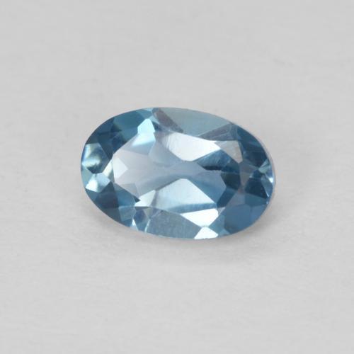 9,17 ctw natürlicher London Blau Topas, Oval, VVS-VS