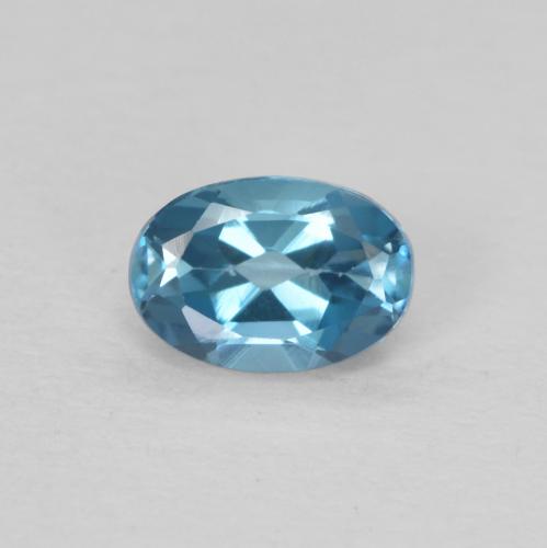 0.59ct Natürlicher London Blau Topas, Oval, VS