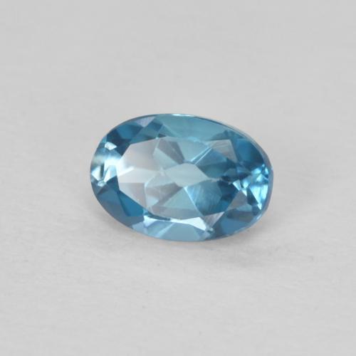 9,17 ctw natürlicher London Blau Topas, Oval, VS