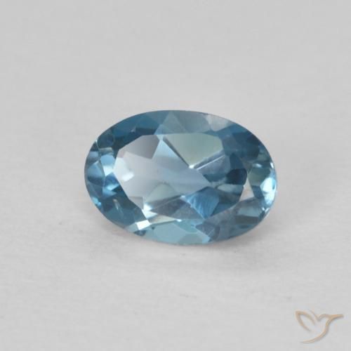 9,17 ctw natürlicher London Blau Topas, Oval, VS
