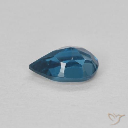 9,17 ctw natürlicher London Blau Topas, Birnenform, VVS