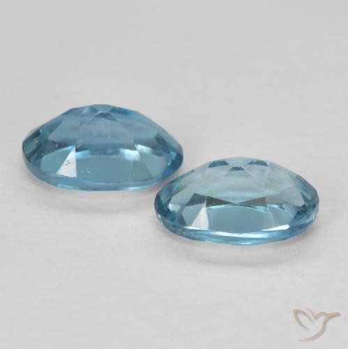 1.17 ct natürliche London Blau Topas-Edelsteine, Oval, VVS-VS