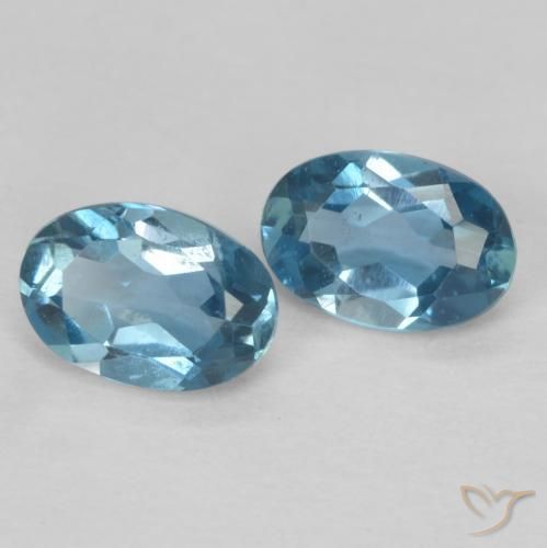 1.17 ct natürliche London Blau Topas-Edelsteine, Oval, VVS-VS