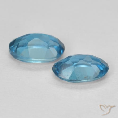 1.17 ct natürliche London Blau Topas-Edelsteine, Oval, VVS-VS