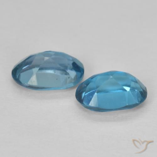 1.14 ct natürliche London Blau Topas-Edelsteine, Oval, VVS-VS